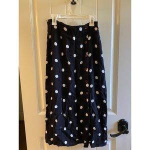 Free People Polkadot Midi-Skirt